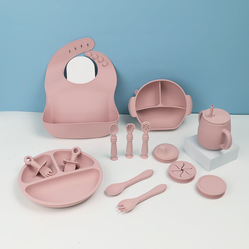 Children's Silicone Tableware 15-piece Set