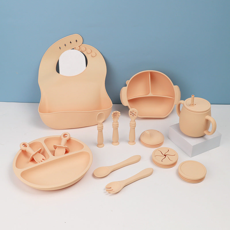 Children's Silicone Tableware 15-piece Set