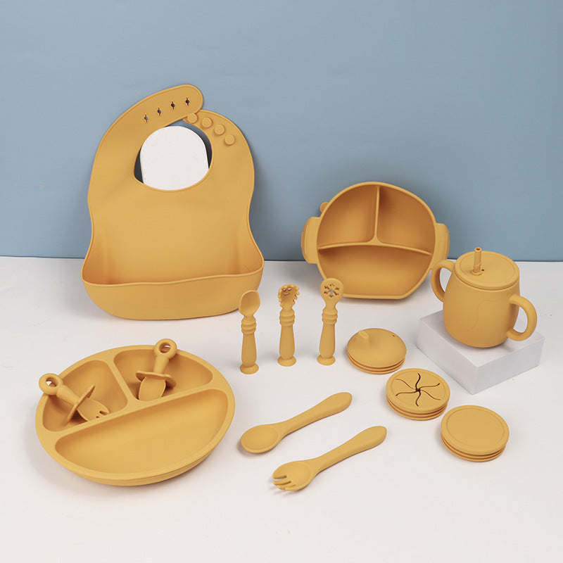 Children's Silicone Tableware 15-piece Set