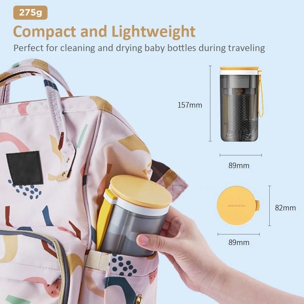 Portable Baby Bottle Brush Set Silicone