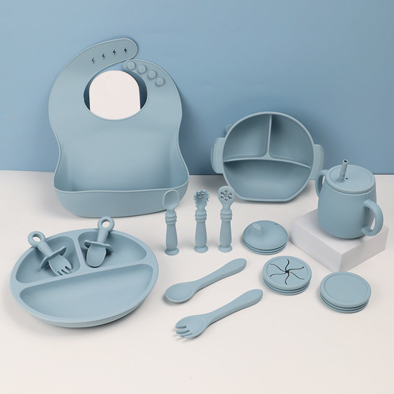 Children's Silicone Tableware 15-piece Set